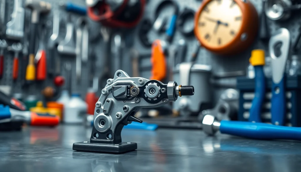 Showcasing wot trigger 3 position with detailed craftsmanship, set in a dynamic workshop environment.