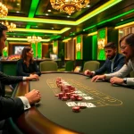 Experience the excitement of gambling at tha-bet with vibrant casino gaming tables.