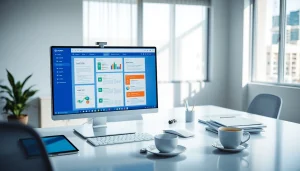Efficient workspace showcasing WPS软件 interface for enhanced productivity.