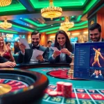 Okwin gaming experience with players enjoying roulette and digital betting interface.