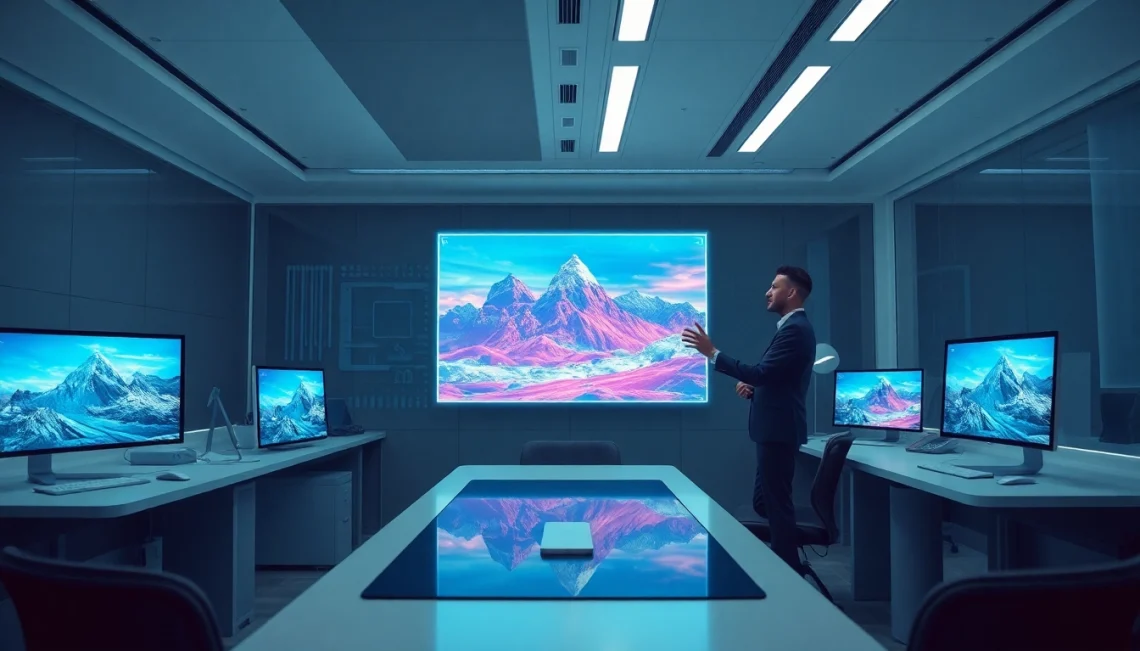 Explore innovative AI images created with Nano Banana 2 in a modern workspace.