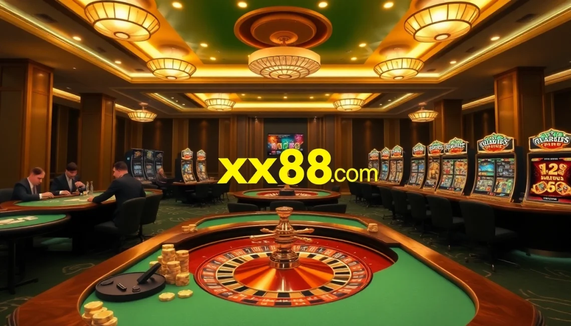 Engaging casino ambiance featuring the xx88 com interface with players enjoying games.