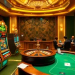 Experience the thrill of jeetbuzz লগইন with a vibrant casino atmosphere featuring slot machines and roulette.