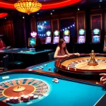 Iwin club celebrates excitement and luxury at a vibrant casino table with players engaging in thrilling games.