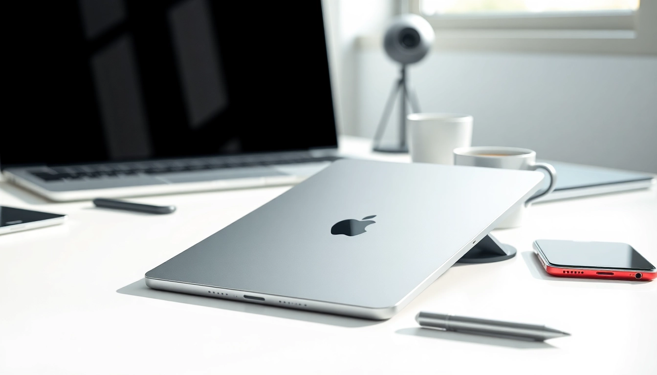 Usa el iPad Air M2 en un entorno de trabajo moderno y elegante con tecnología minimalista.