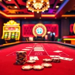 Experience baccarat excitement at https://xx88.us/ with vibrant casino visuals of cards and chips.