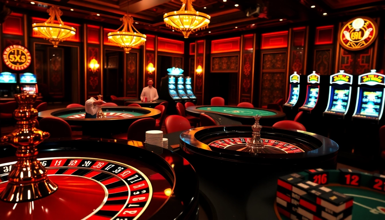 Players celebrate wins at https://789pp.nl/ in a vibrant casino scene with roulette and poker tables.