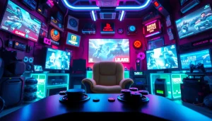 Visual representation of the latest leaks in gaming 2026 in a vibrant gaming environment.