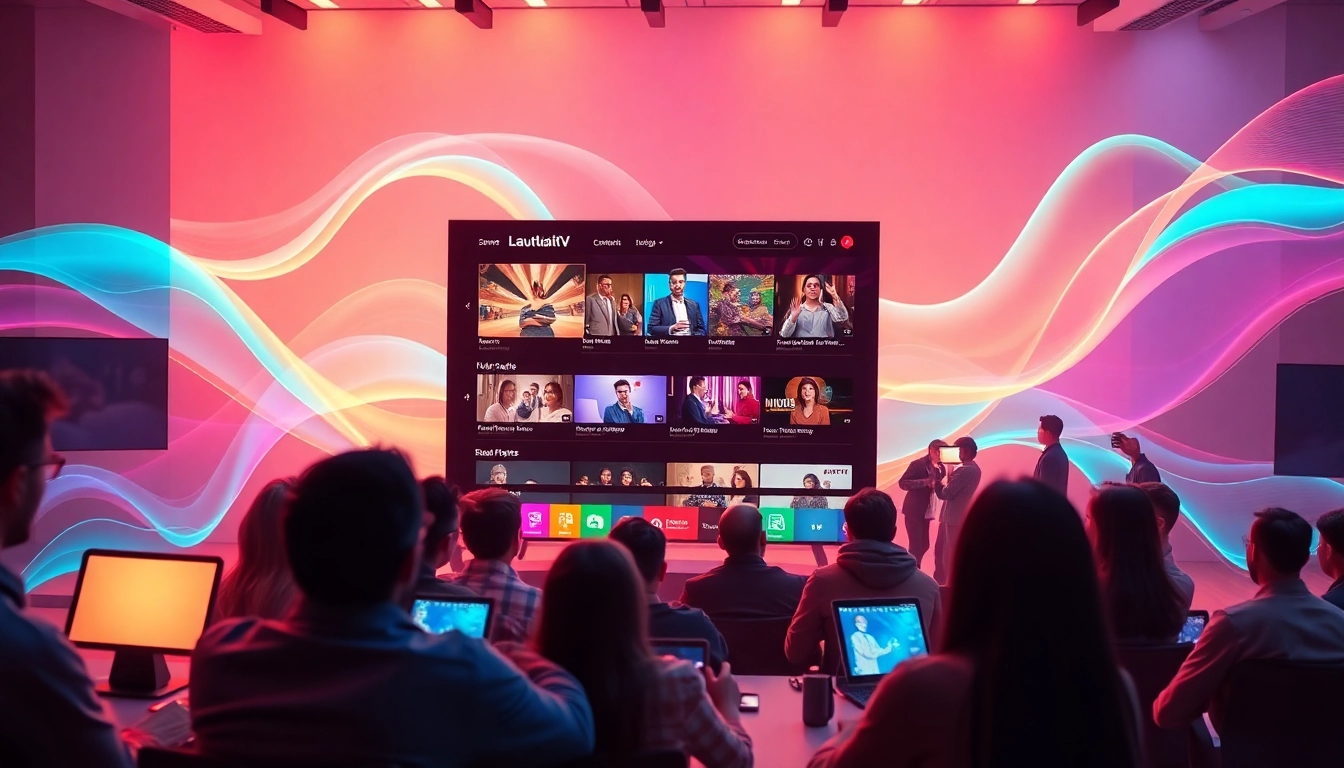 Explore engaging content on Lauthaitv with a vibrant digital interface showcasing diverse streaming options.