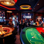 Experience thrilling gameplay at the CM88 casino with vibrant games and engaging players.