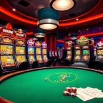 Experience the thrill of slot deposit 1000 with vibrant slot machines and casino action.