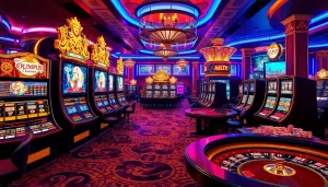 Experience the excitement of the Olympus slot as players spin vibrant, mythologically-themed machines.