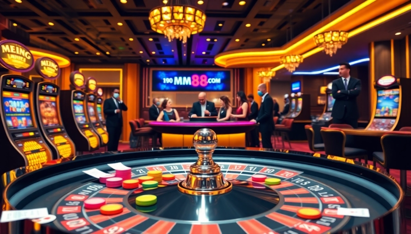 Engage with mm88.com by experiencing the excitement of a luxurious casino environment.