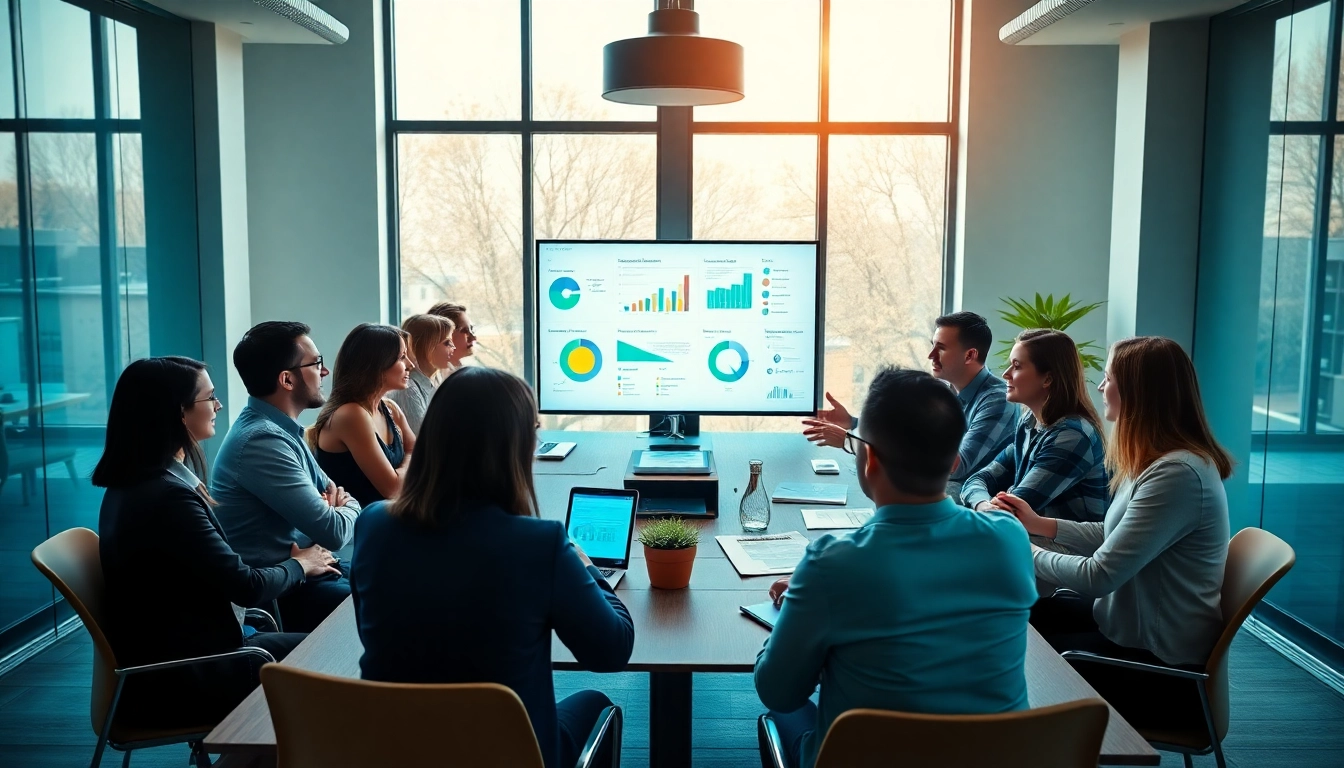 Engaging Business Marketing brainstorming session showcasing creativity and teamwork.