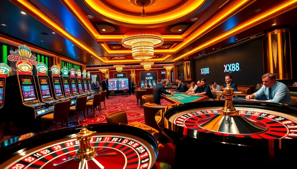 Experience thrilling gaming action at https://xx88.se.net/ with vibrant casino visuals.