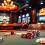 Experience the thrill of 7upbet gaming at a luxurious casino table.