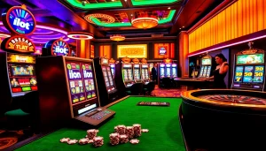 Experience thrilling moments at the idn slot machines in a vibrant casino atmosphere.