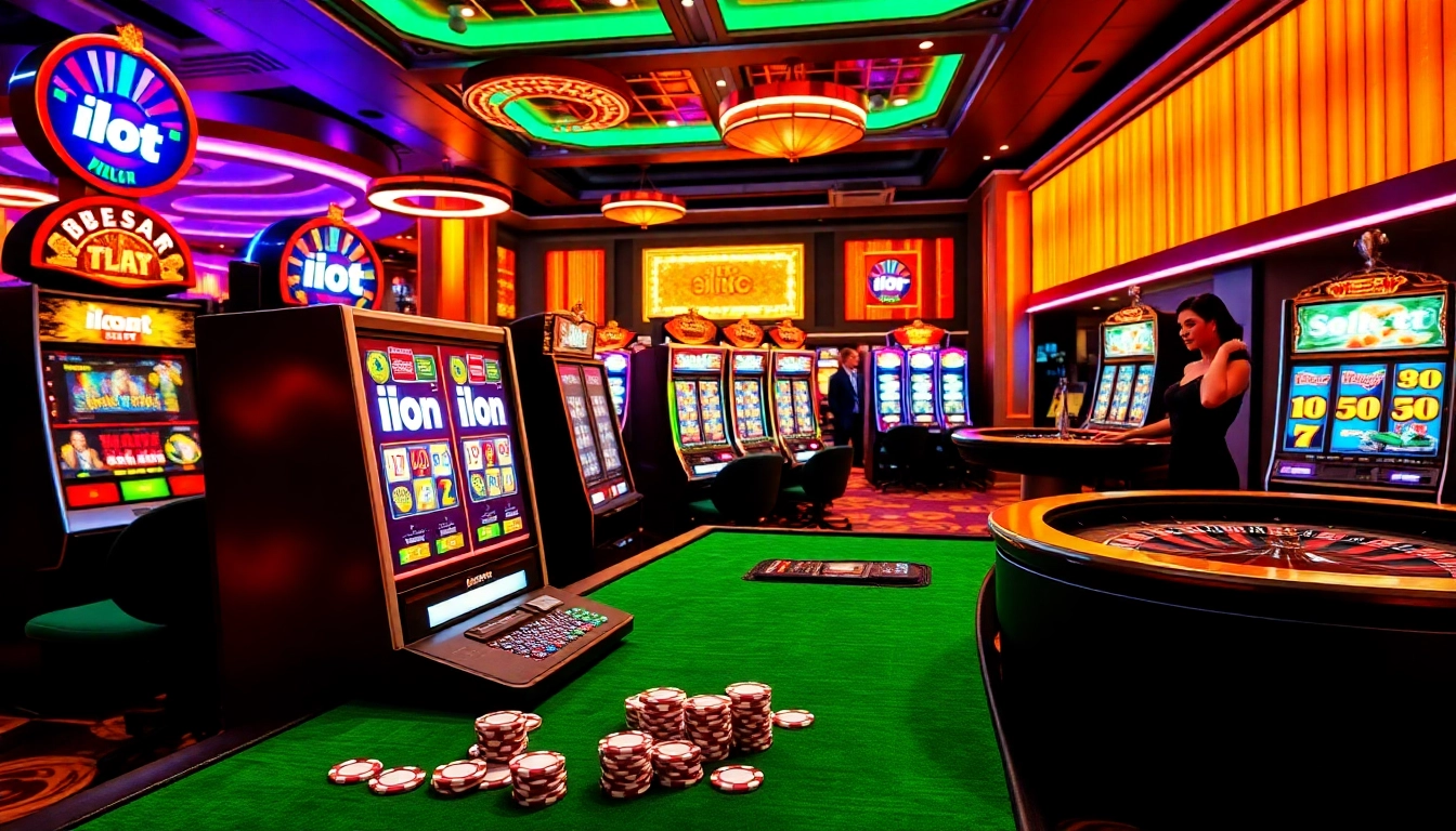 Experience thrilling moments at the idn slot machines in a vibrant casino atmosphere.