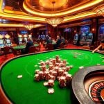 Experience the excitement of sc88archi with a vibrant casino scene filled with energetic players at luxurious tables.