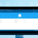 Create a temp mail Gmail account quickly and easily with this illustrated digital dashboard.