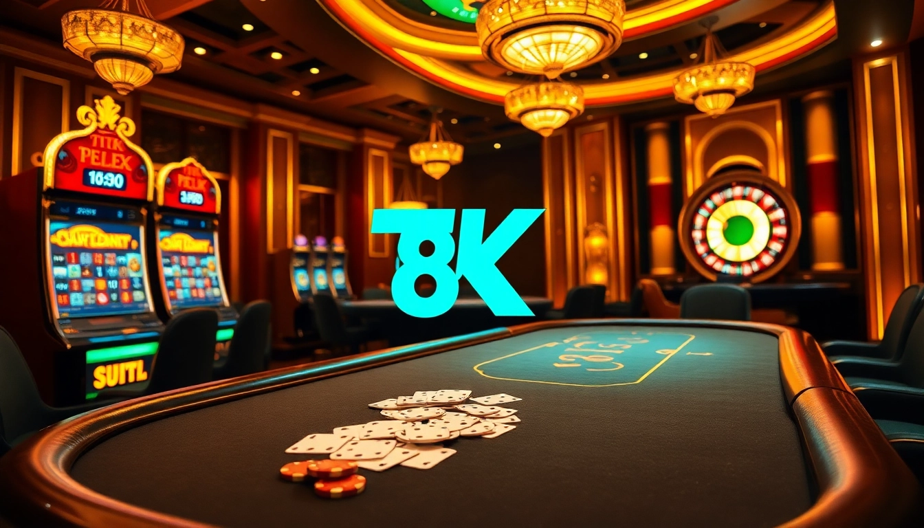 Experience high-stakes excitement at TK 88's vibrant casino tables.
