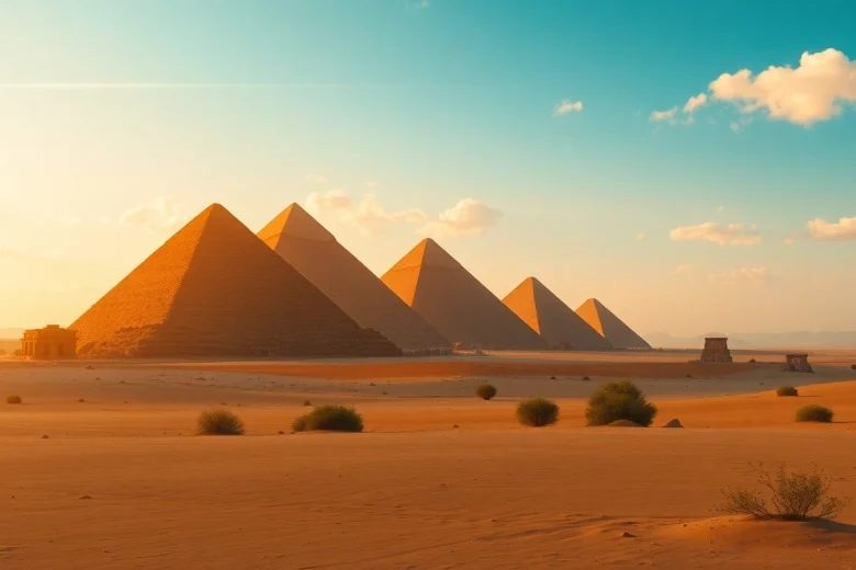 View the iconic Great Pyramids of Giza on https://piraminds.com/ showcasing their stunning beauty and historical significance.