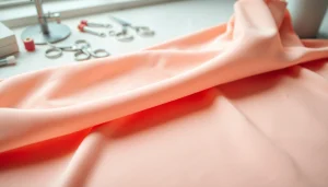 Poplin katoen stoffen zo dicht mogelijk bij een naaitafel met levendige kleuren en zachte textuur.