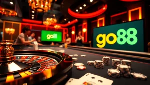 Experience the excitement of go88 with vibrant casino elements and engaging gambling action.