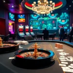 Experience the excitement of casino gaming at https://nohu900.gripe/ with vibrant tables and poker chips.