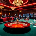 SODO casino scene showcasing vibrant roulette wheels and engaged players.