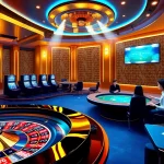 Tobet88 online casino showcasing vibrant game action with poker tables and roulette wheels.
