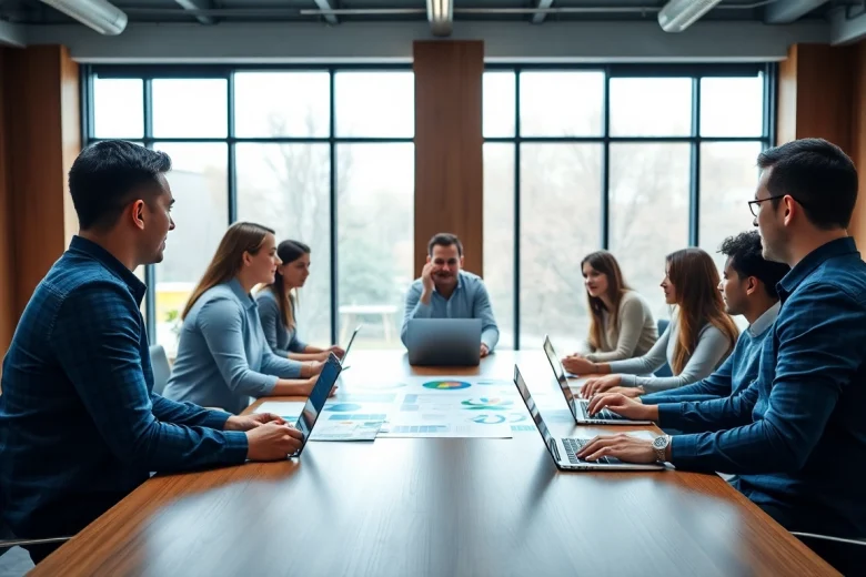 Enhance founder leadership insights through professional teamwork in a dynamic strategy session.