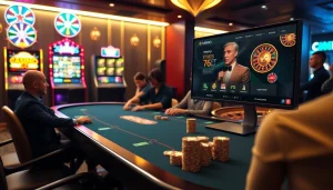 Experience high-stakes gambling at https://mmoo.gripe/ with an elegant poker setup and exciting slot machines.
