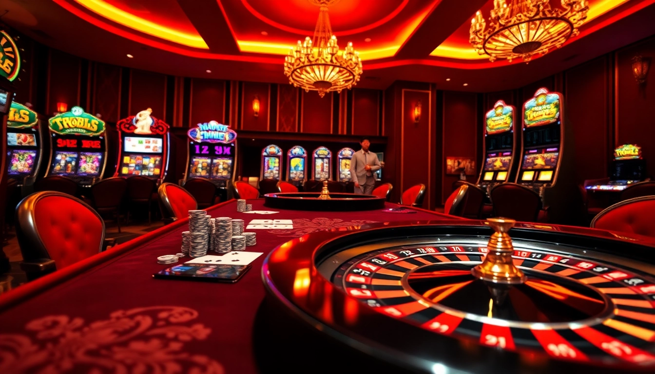 Experience thrilling betting at link alternatif sbobet with vibrant casino visuals showcasing poker and slots.