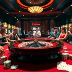 Engaging players experiencing the thrill of 6L777 VIP casino games at a luxurious roulette table