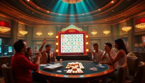 Playing the mahjong slot demo with excitement and vibrant casino visuals