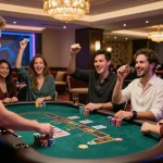 Engaging live casino gaming experience at https://bong99.pro/, showcasing players enjoying games and the vibrant atmosphere.