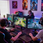 Players enjoying high-stakes gaming on autowin88 platform, featuring vibrant graphics and immersive technology