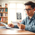 Pay someone to take gre for me with a stressed student studying in a bright room.
