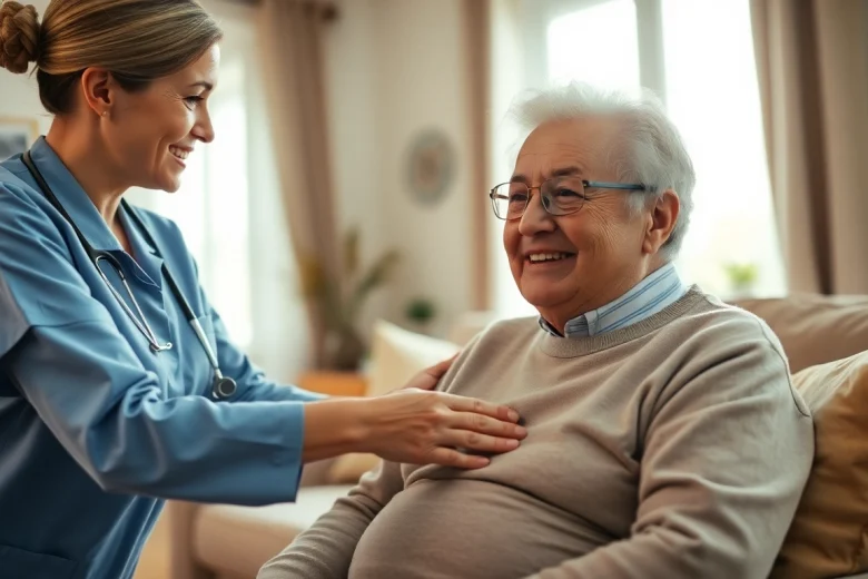 Providing expert in home health care near me with compassionate assistance in a warm living space.