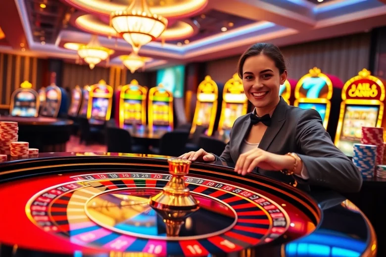 Découvrez l'excitation des casinos en ligne avec des tables de roulette vibrantes et des interfaces de jeu engageantes.