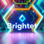 Brightet logo with a futuristic design highlighted in a dynamic tech-inspired setting.