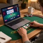 Engaging in online blackjack at https://dola88vn.com/ showcasing vibrant graphics and cozy atmosphere
