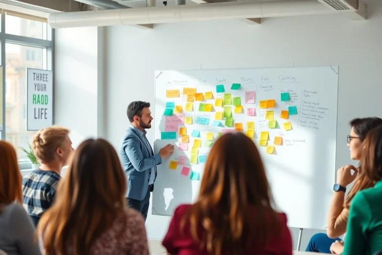 Dynamic session with a business coach sacramento guiding clients to success.