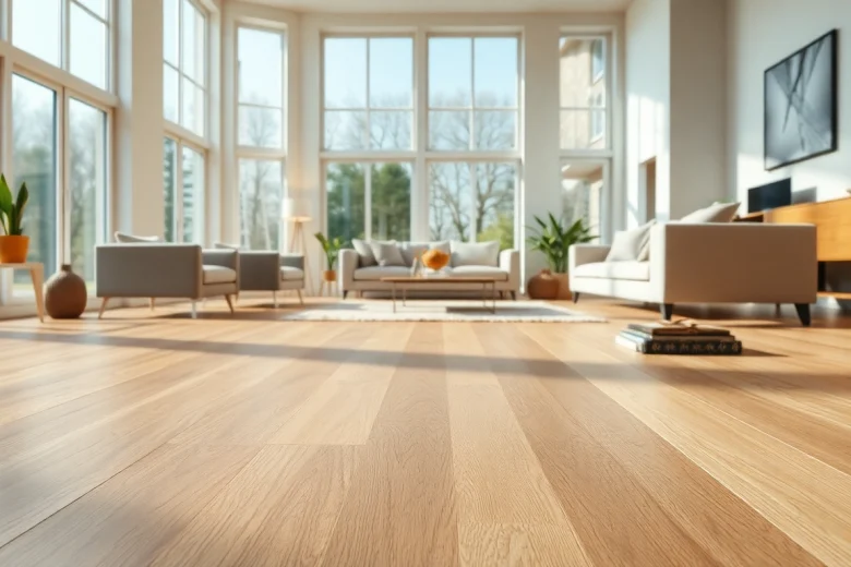 Transform your space with vibrant vinyl flooring that harmonizes luxury and durability.