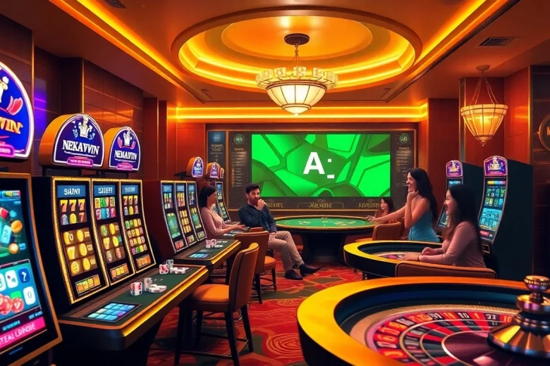 Experience thrilling gameplay at https://nekatwinofficial.com/ with vibrant slot machines and digital casino tables.