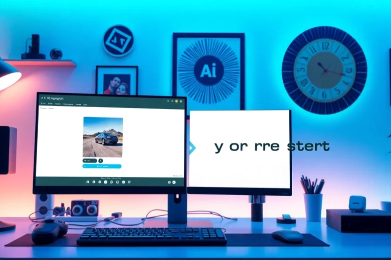 Image to prompt generator interface displaying generated text prompts