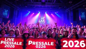 Excited fans at a Live presale 2026 concert, showcasing vibrant atmosphere and anticipation.