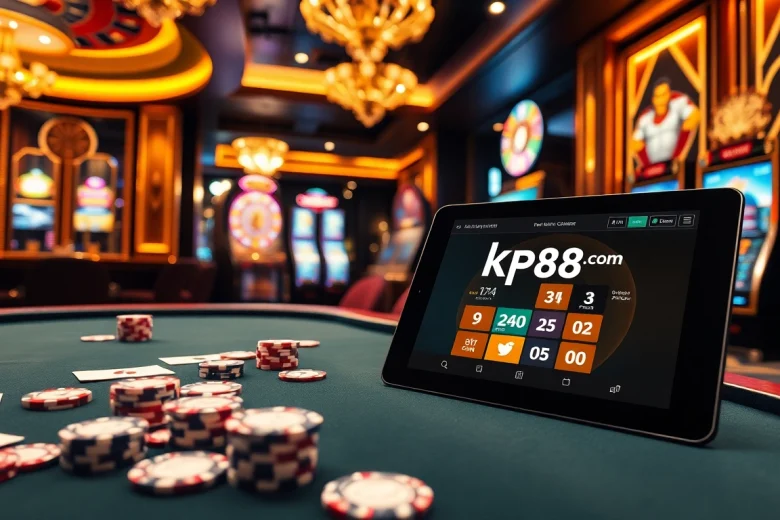 Experience thrilling gameplay at kp88. com with our luxurious gambling environment featuring table games and slot machines.