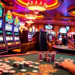 Menikmati pengalaman Slot Thailand yang seru dengan mesin yang berwarna-warni dan pemain yang antusias.